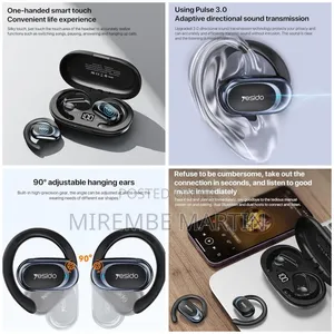 Wireless Ear Hook Earphone, Air Conduction Bluetooth 5.3
