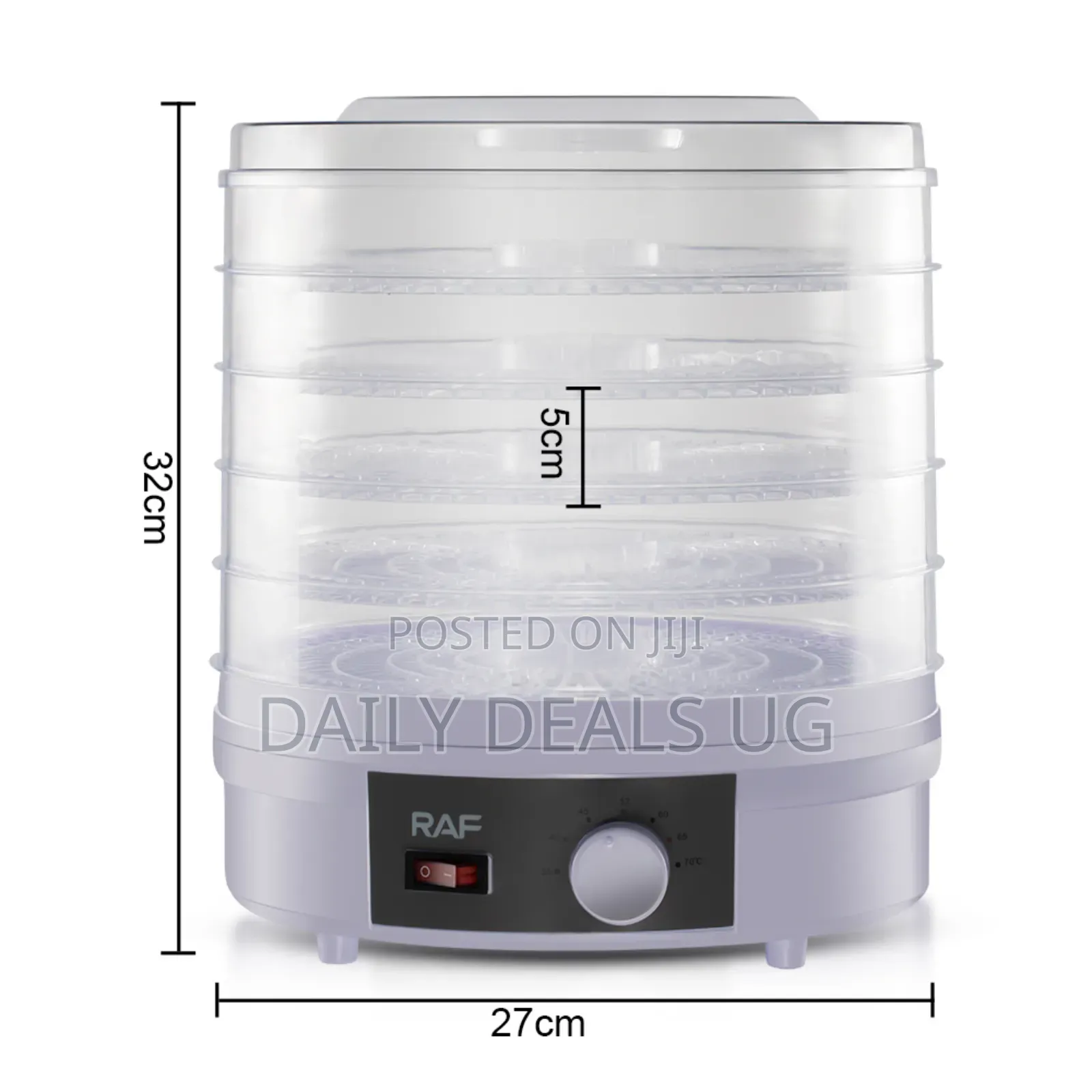 Raf 5 Trays Dehydrator Vegetable Fruit Dryer