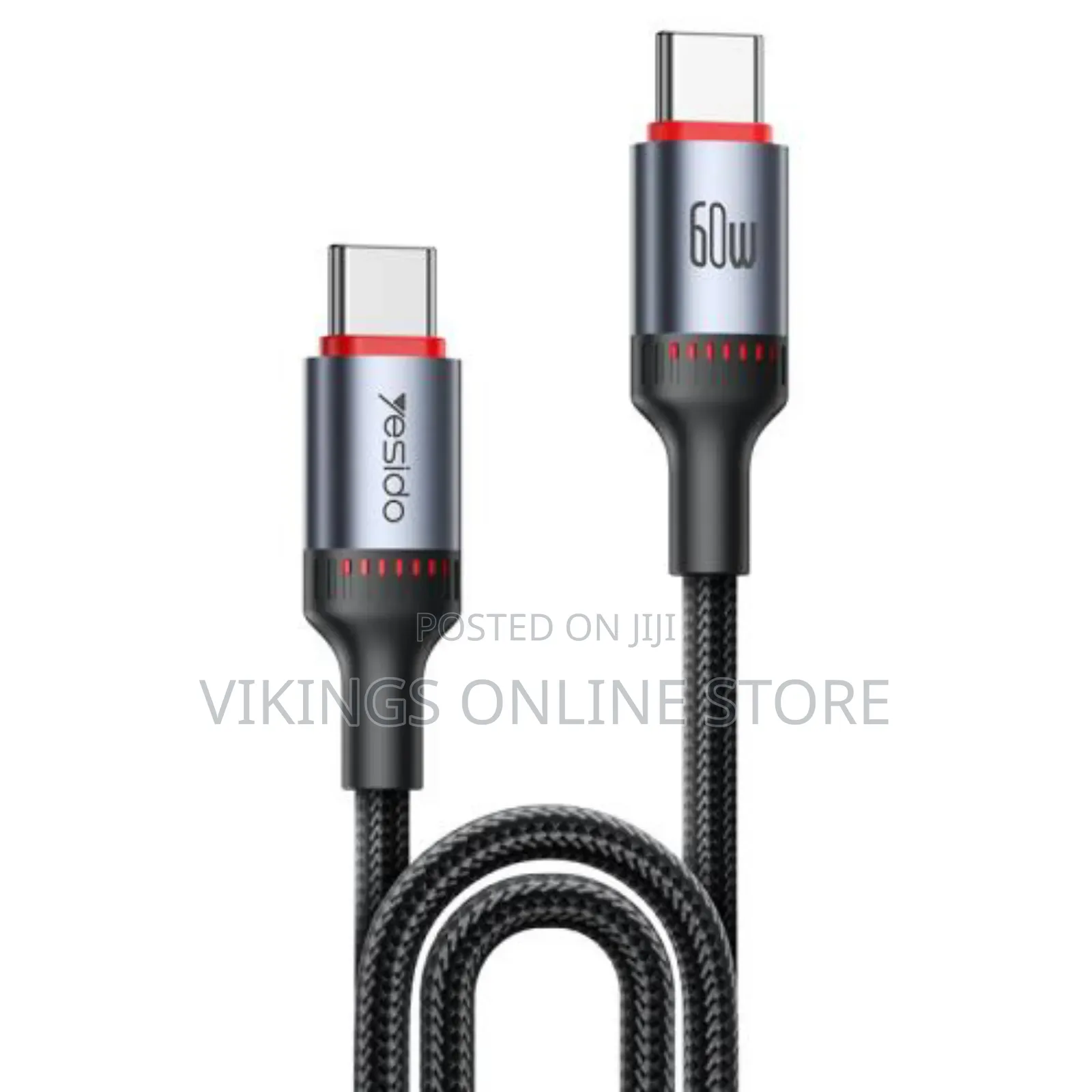 Yesido Ca183 Pd60w 3a Usb-C / Type-C to Usb-C / Type-C: 2m