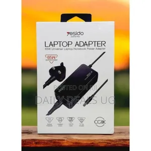 Yesido 65w Universal Laptop Charger Black