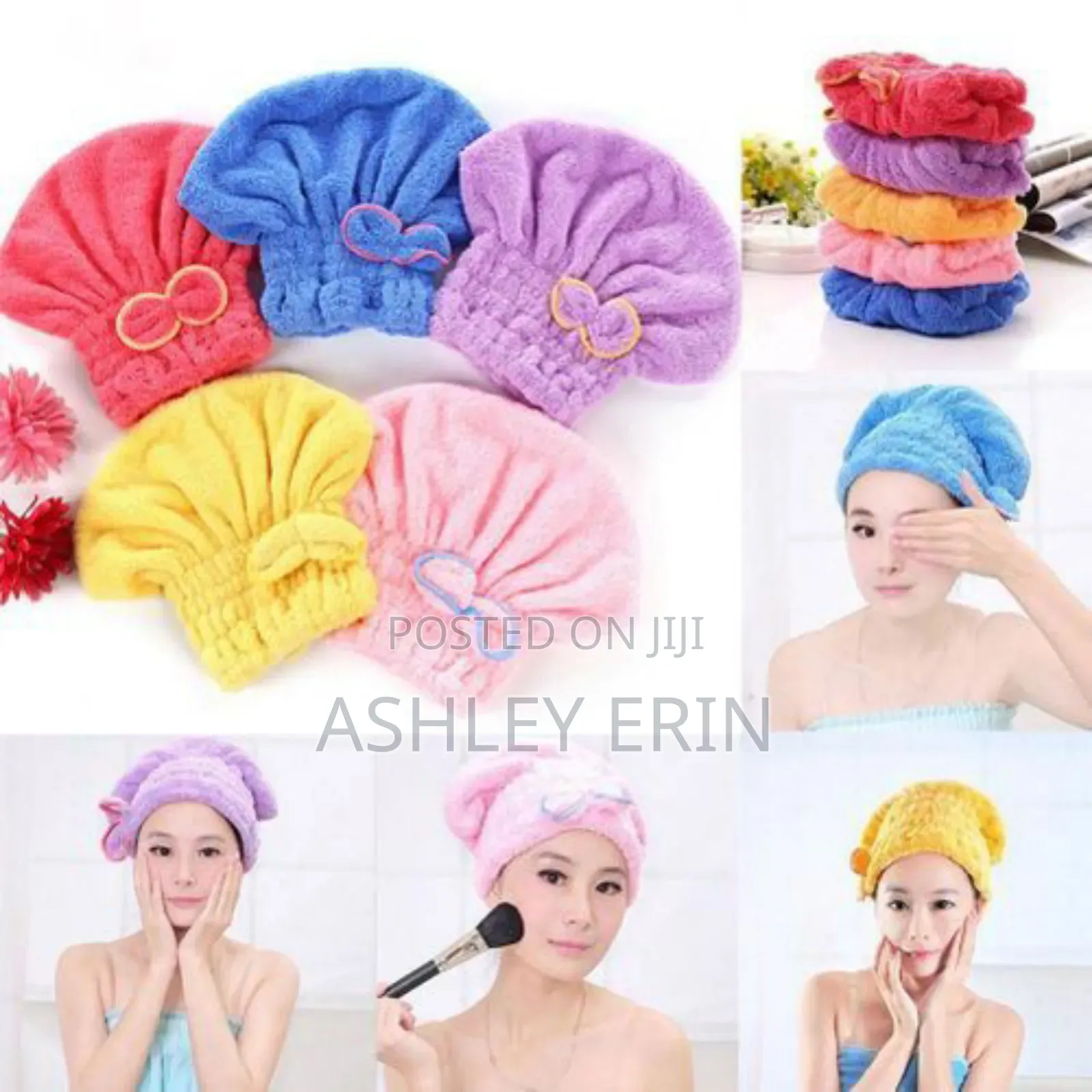 Microfiber Hair Quick Drying Towel Bath Wrap Shower Cap