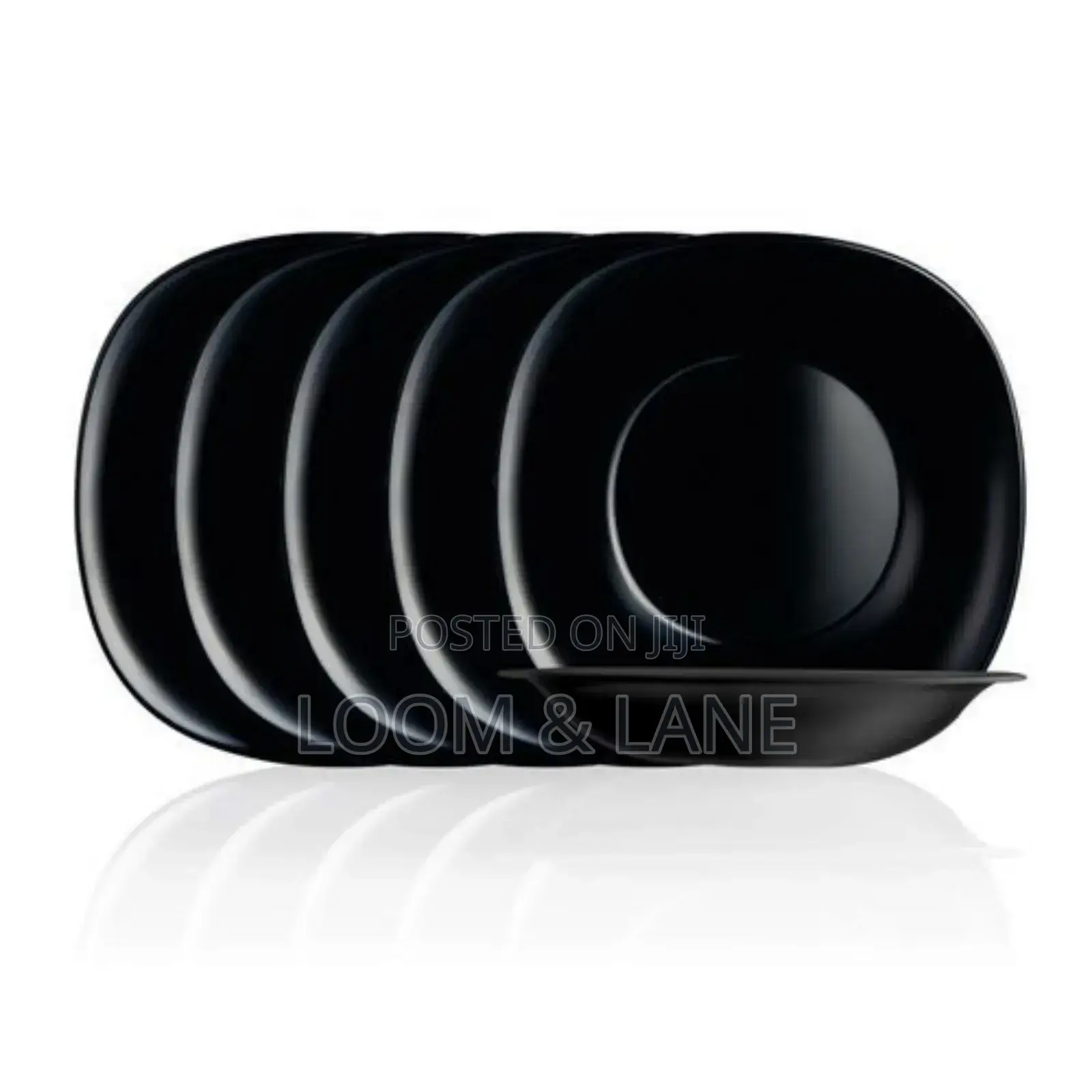 Luminarac 6pcs Deep Soup Plates-Black