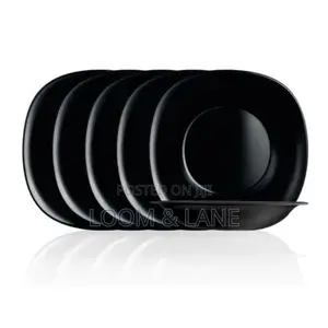 Luminarac 6pcs Deep Soup Plates-Black