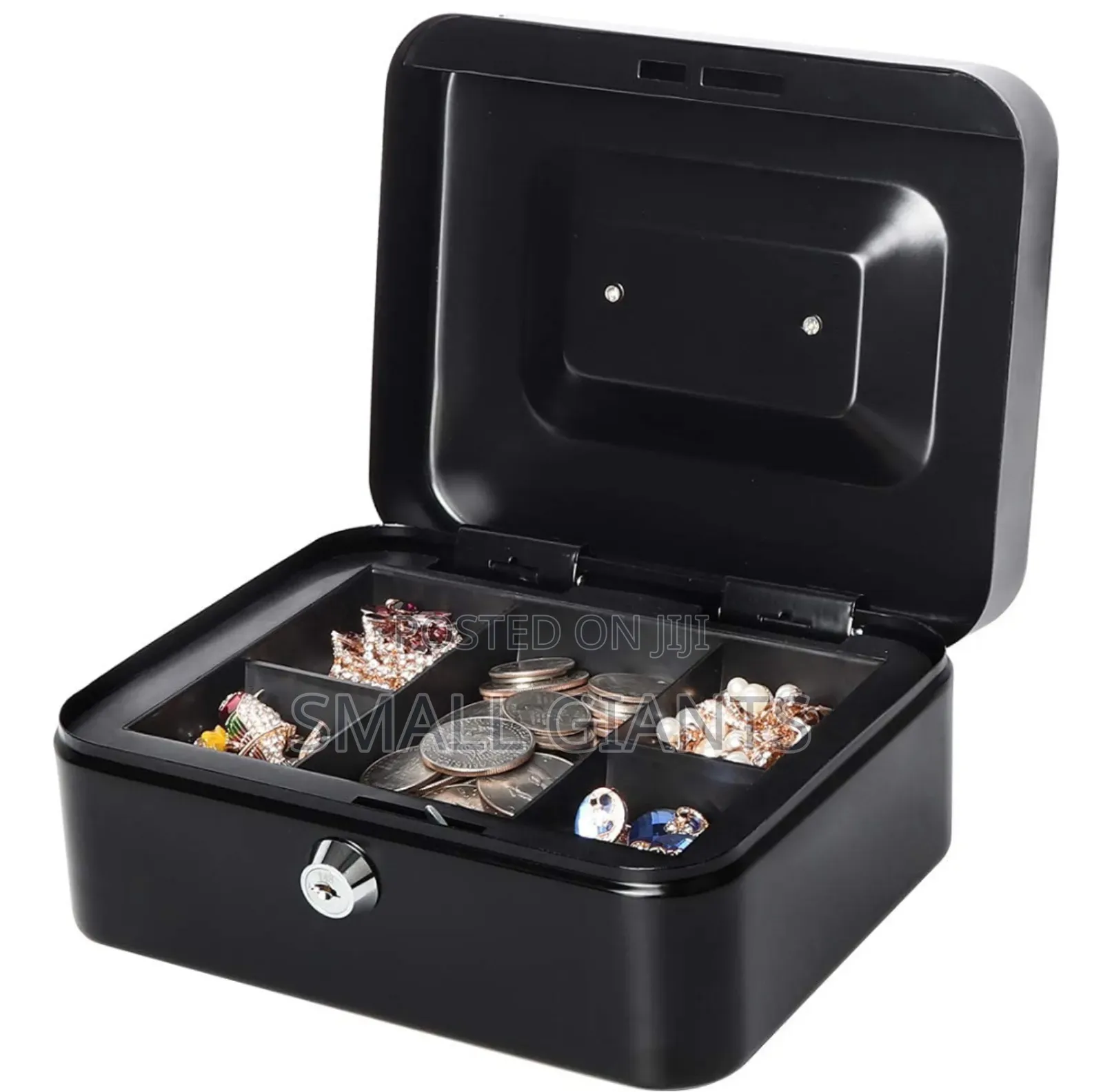 Cash Box With Coin Separator Tray