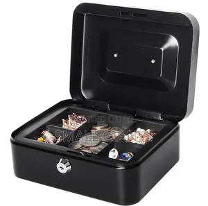 Cash Box With Coin Separator Tray
