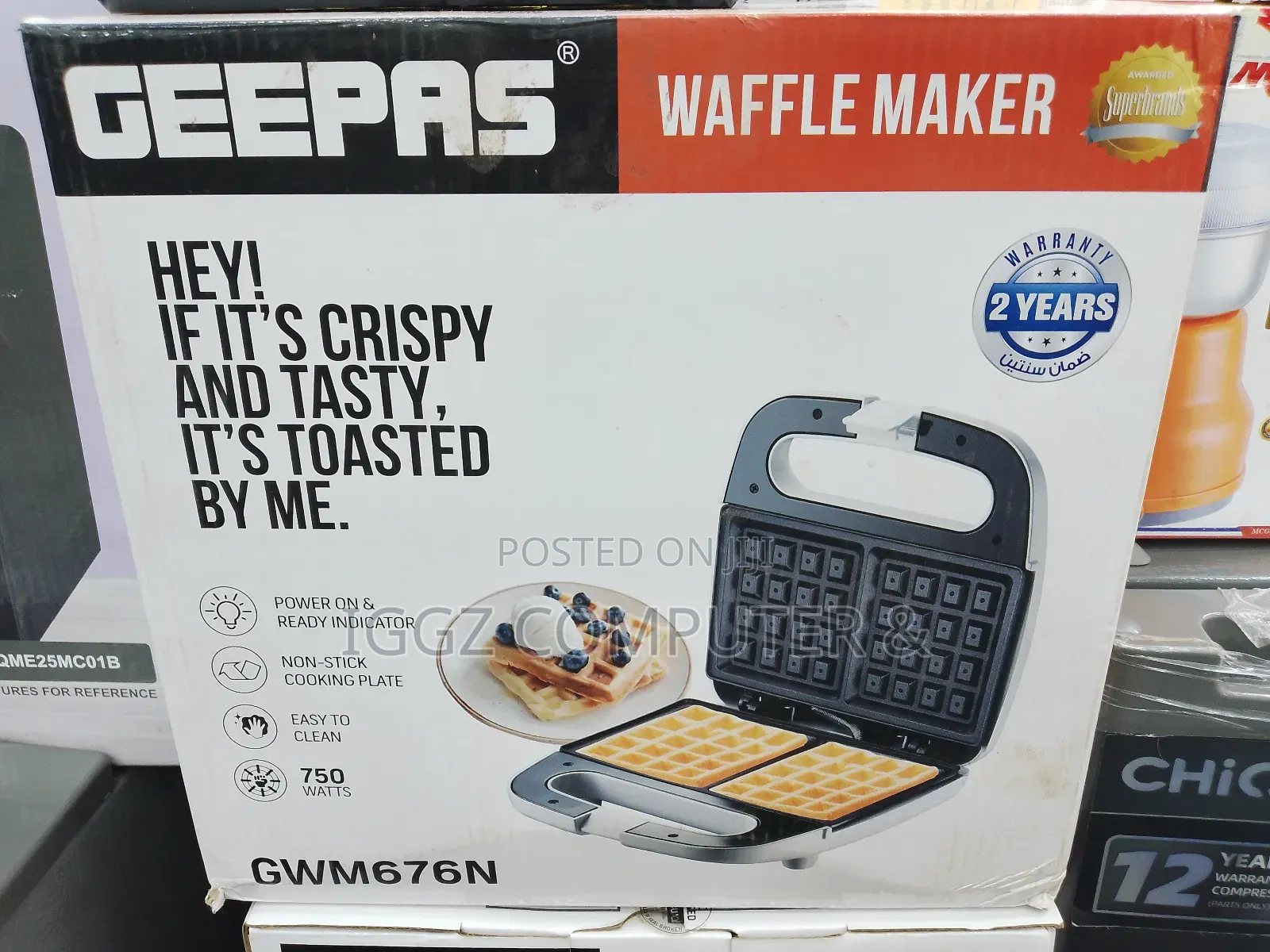 Geepas Waffle Maker