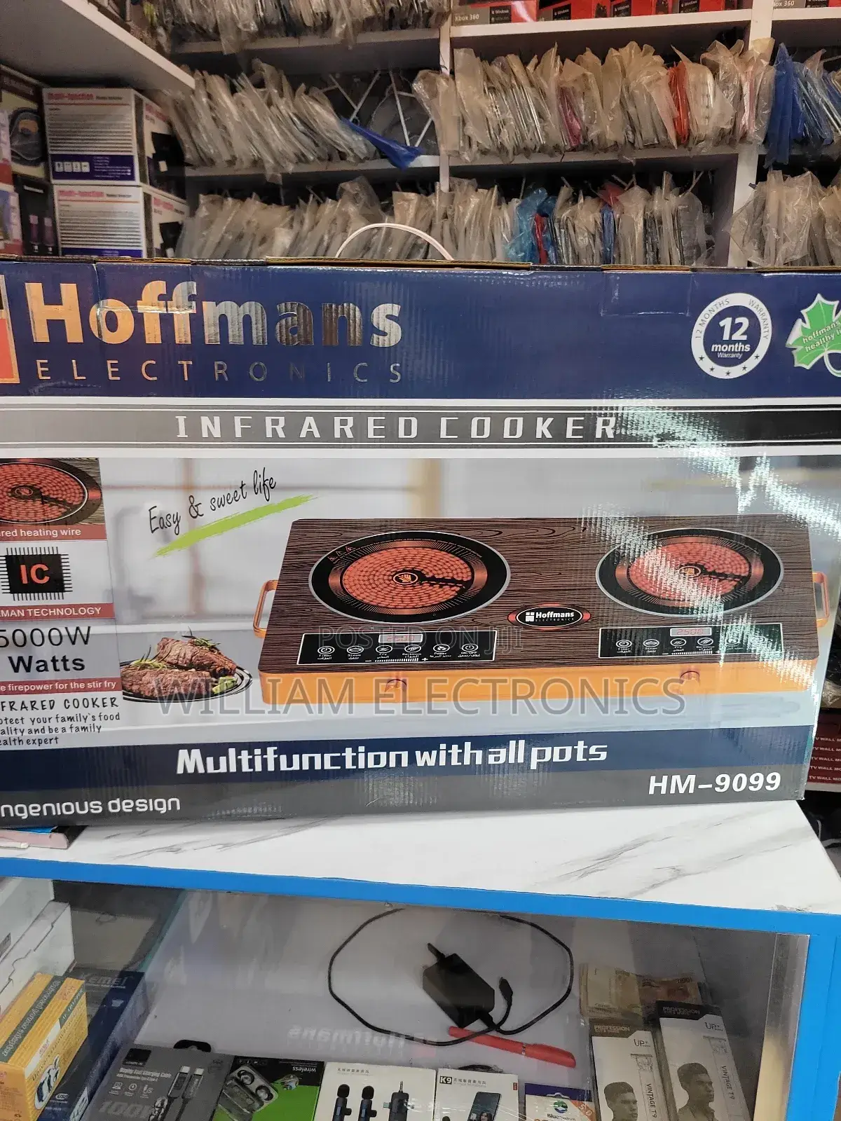 Hoffmans Double Infrared Hotplate Cooker