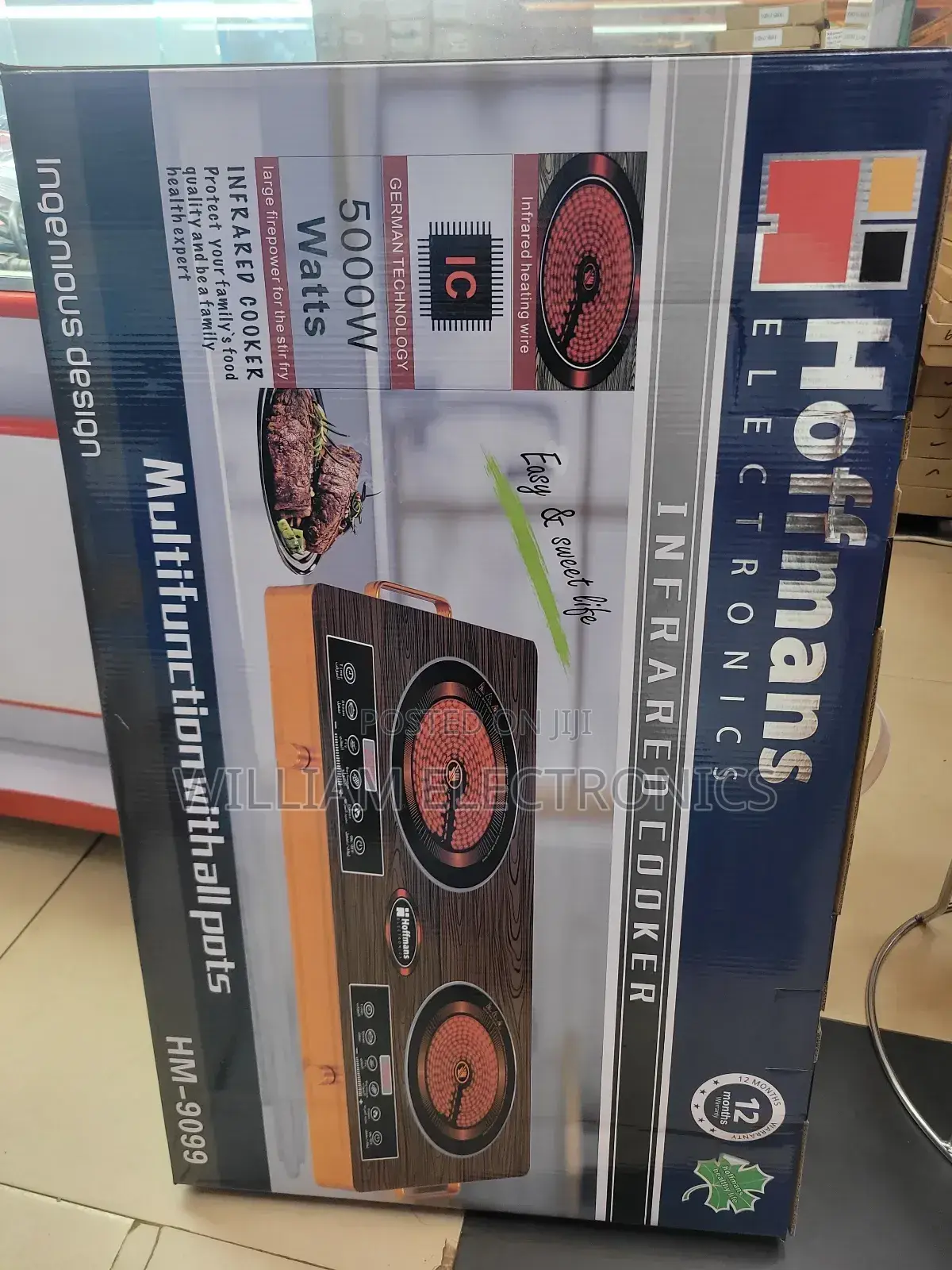 Hoffmans Double Infrared Hotplate Cooker