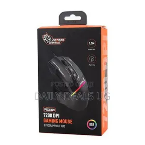 Porodo Gaming 8d RGB Wired Mouse Dpi 7200 - Black