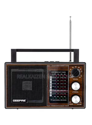 Geepas Rechargeable Bt| Fm| Mp3| Tf| Usb Retro Analog Radio