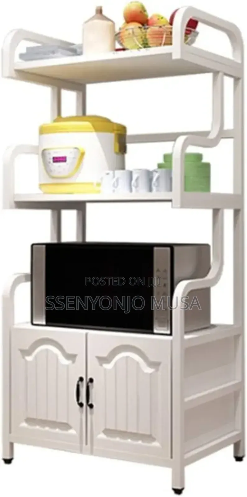 Kitchen Rack - 3-tier Storage Shelf For Cookware, Utensils