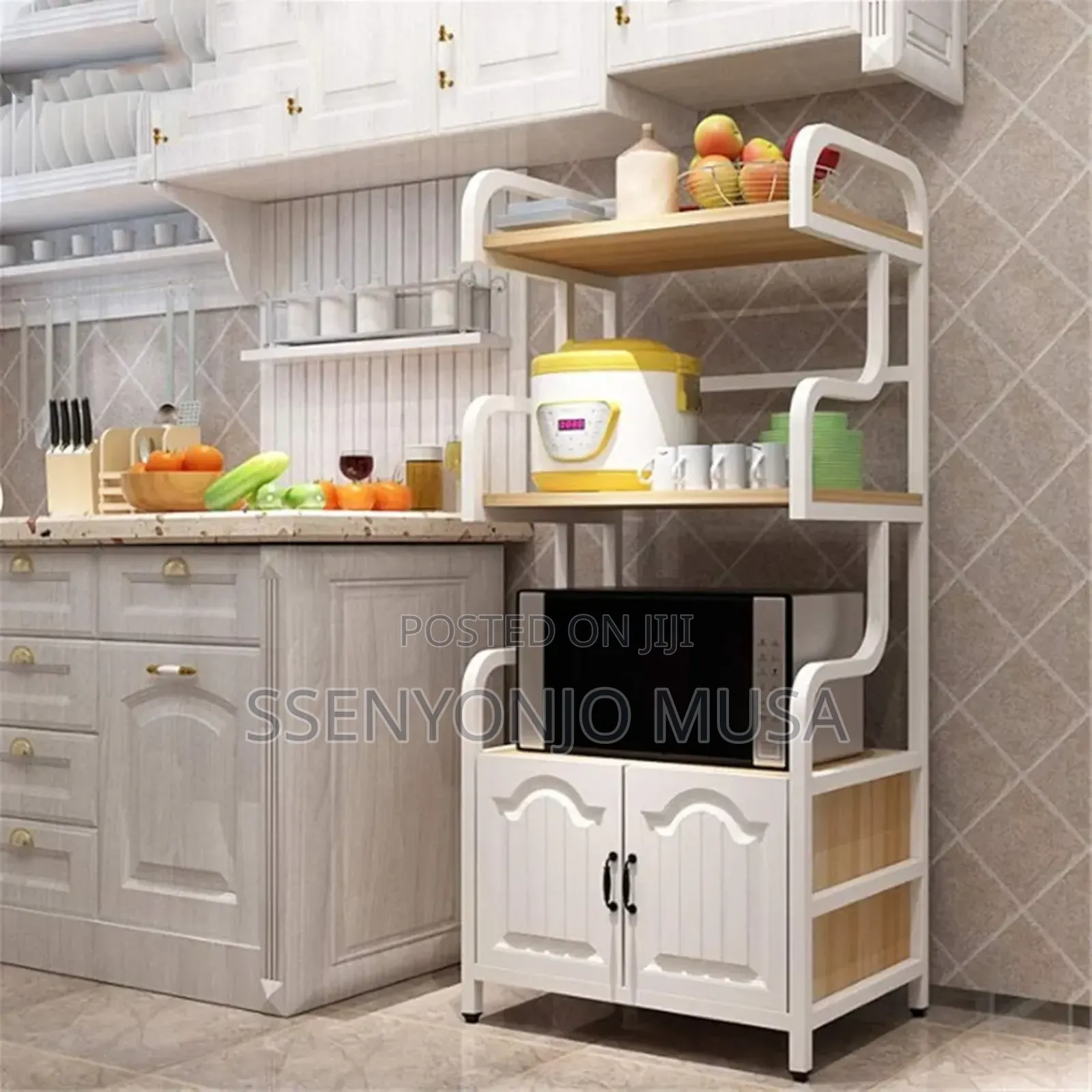 Kitchen Rack - 3-tier Storage Shelf For Cookware, Utensils