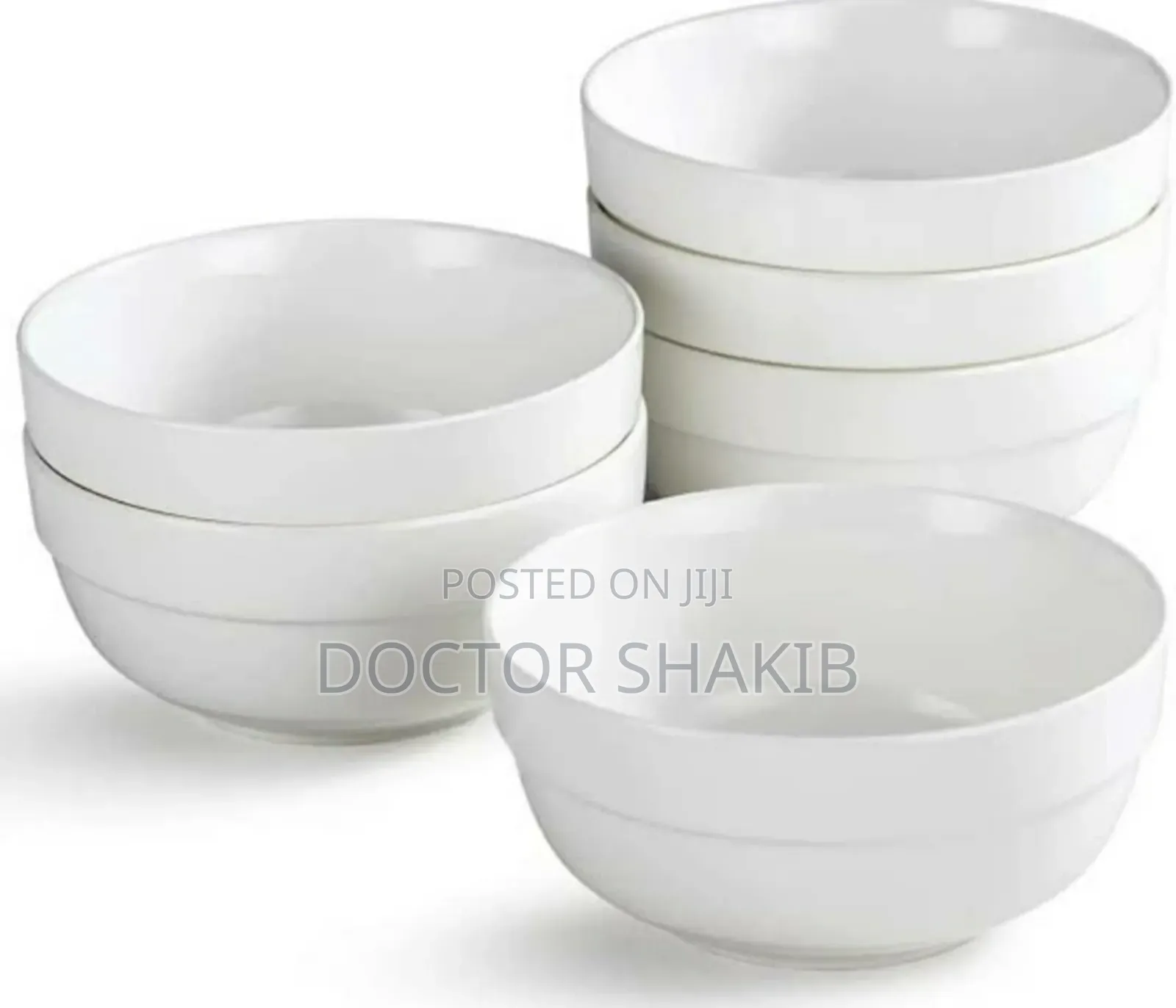 Heavy-Duty Glass Soup Bowls - 6pcs