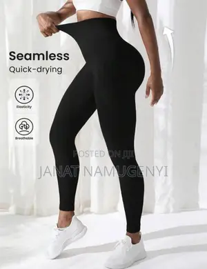 Black Ribbed Leggings