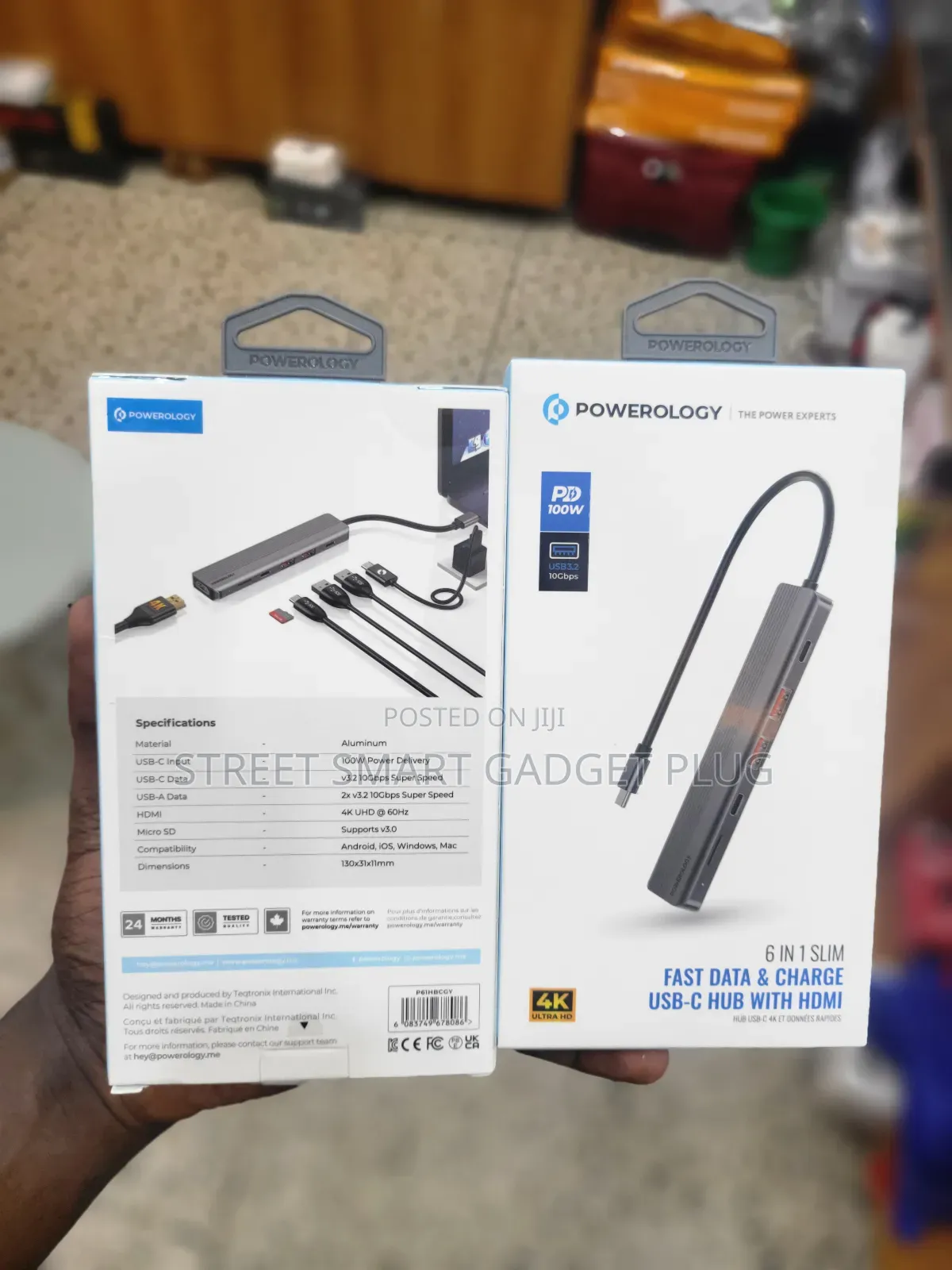 Powerology 6in1 Usb Hub