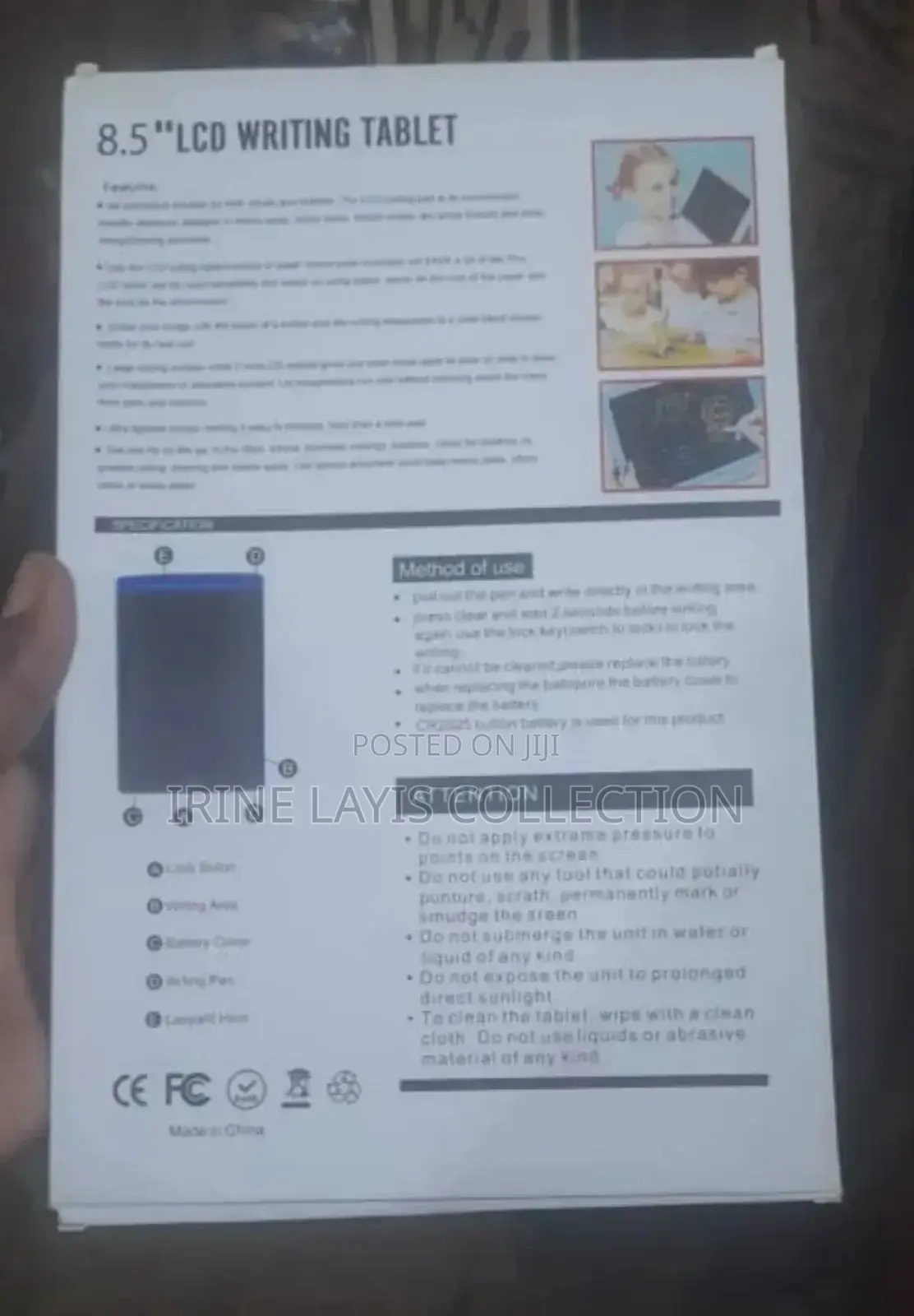 8.5 LCD Writing Tablet