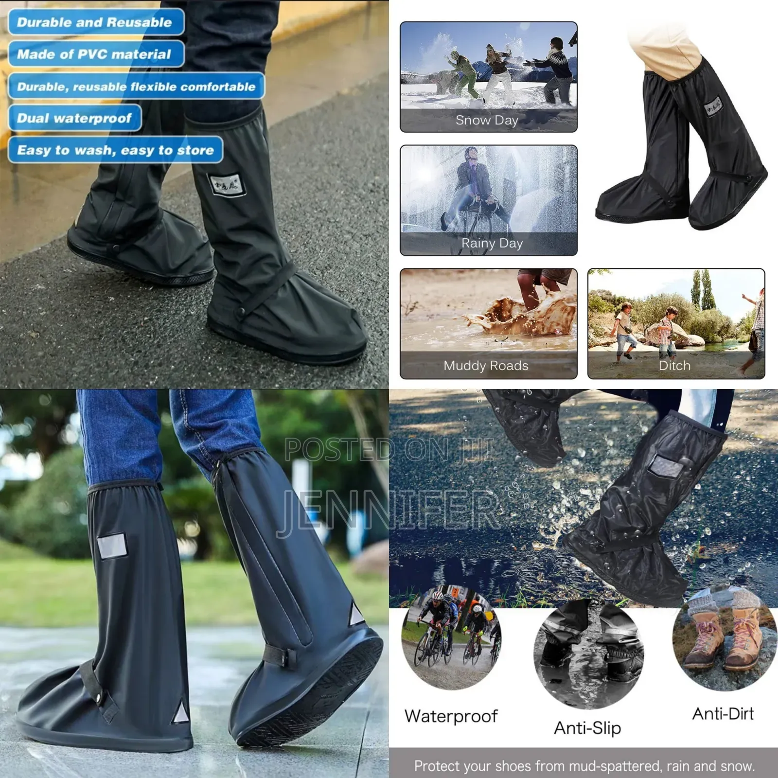 Anti Slip Waterproof Rain Boot Shoe Cover