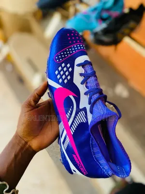 Blue Colors With White Colour Nike Boots