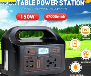 150w Portable Power Station Solar Generator Battery Charger
