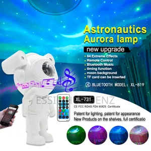 Astronaut Projection Light Sky Moon Star
