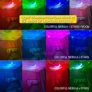 Astronaut Projection Light Sky Moon Star