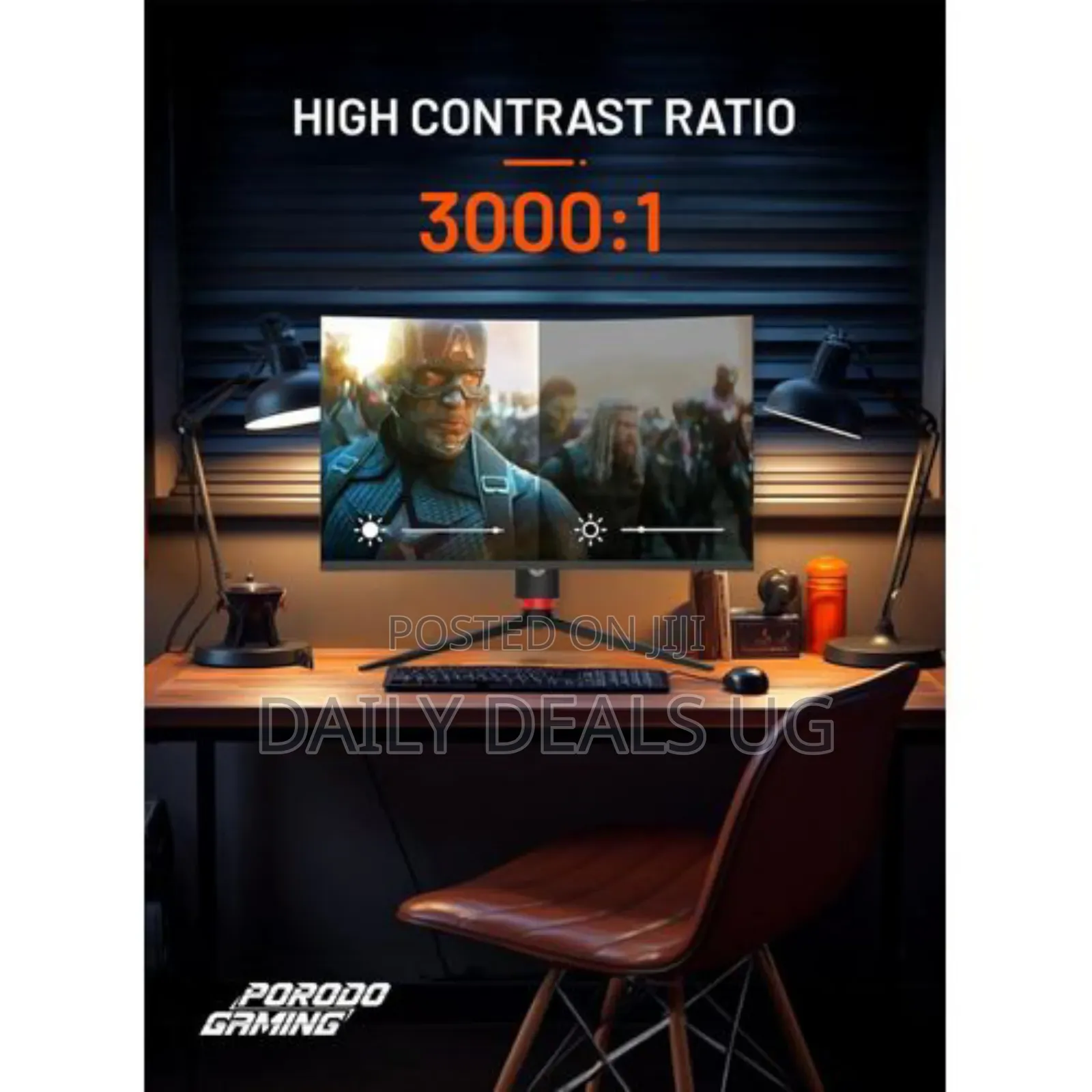 Porodo 27" Inch Curved Gaming Monitor