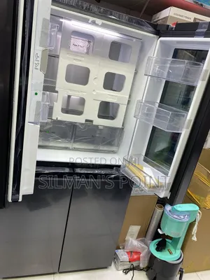 Lg Knock Knock Side by Side Fridge Black