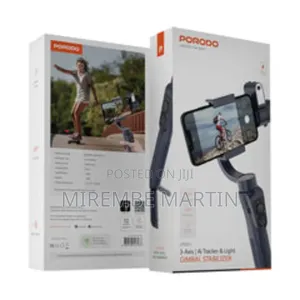Porodo 3-Axis Ai Tracker Light Gimbal Stabilizer –