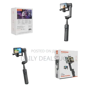 Porodo 2-Axis Gimbal Stablizer - Black