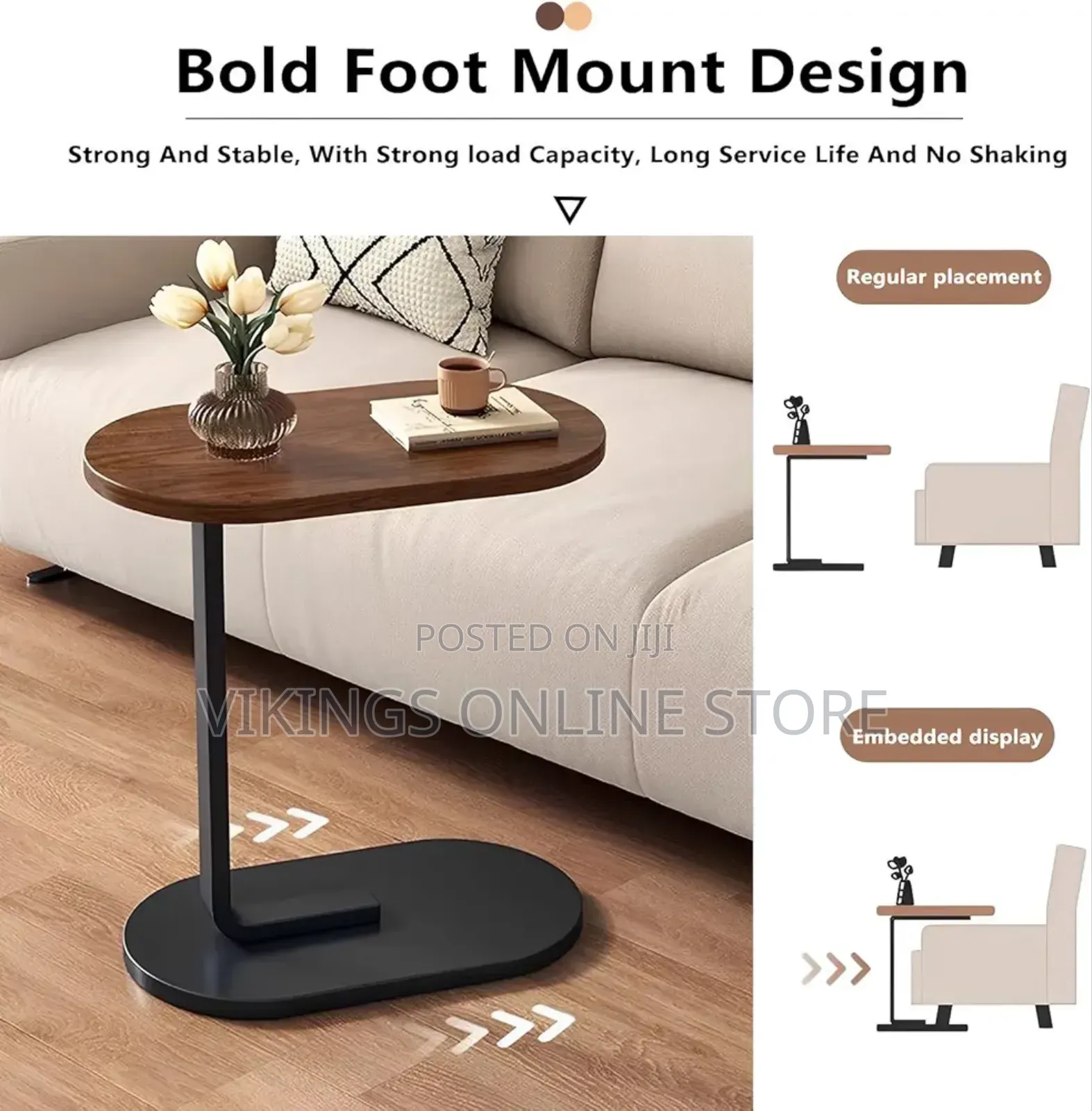 C Shaped Side , Small Table