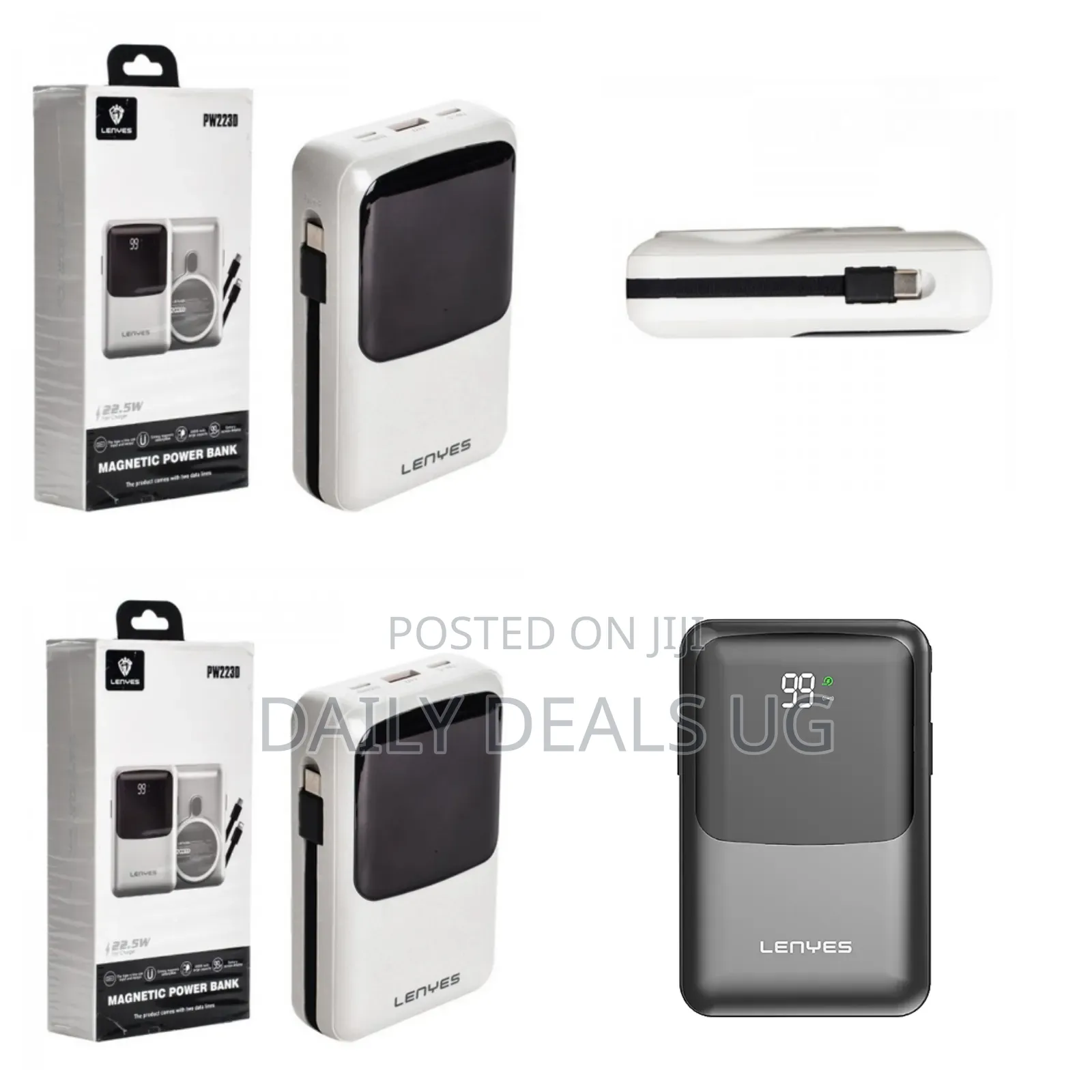 Lenyes Pw223d Digital Display Wireless Charging Powerbank