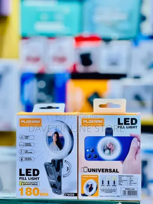 Plokama U20 Led Mini Mirror Clip Selfie Ring Light