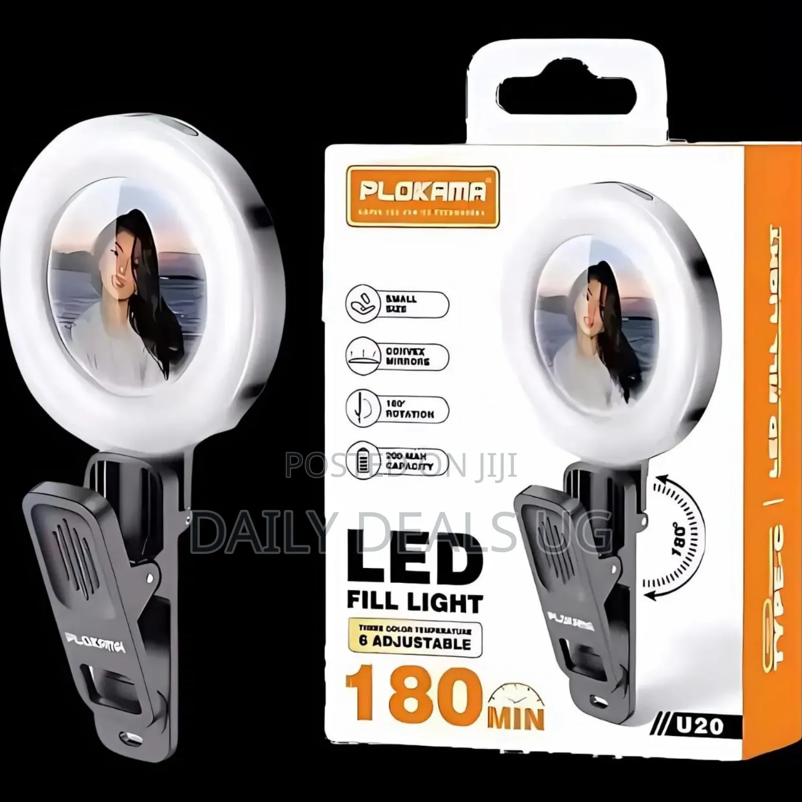 U20 Plokama Led Fill Light Mirror Clip