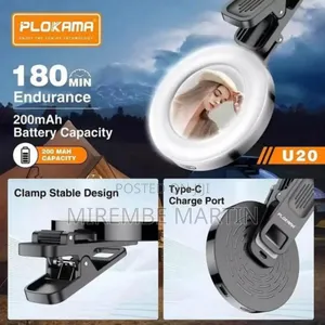 Plokama U20 Ring Led Selfie Mirror Clip – Practical Clip-On