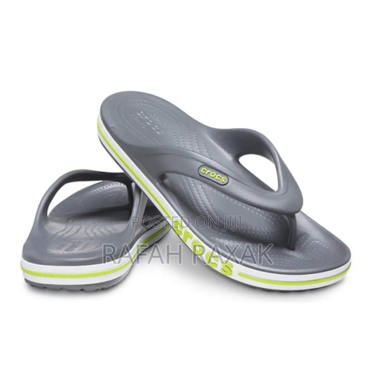 Original Gray Crocs Flip Flops Rubber Sandals