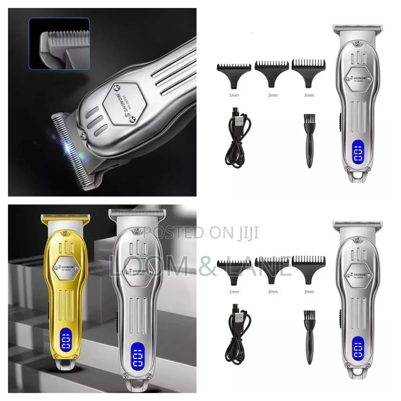 Shinon LCD Trimmer Electric Hair Clipper