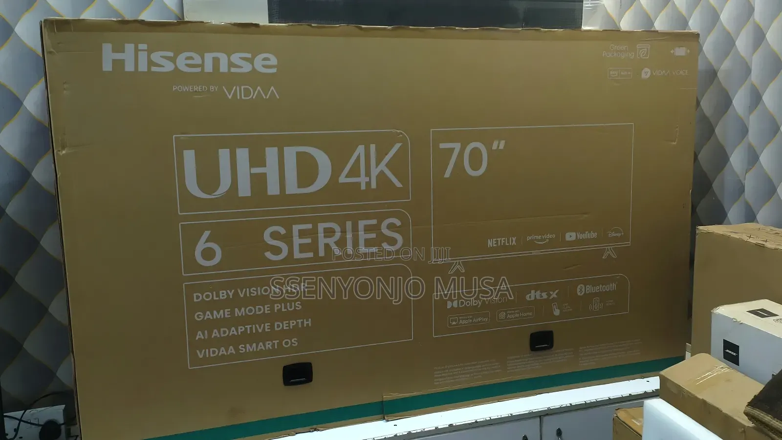 Hisense 70-Inch Ultra Hd Smart Led Tv (A6 Series, 70a6hs)