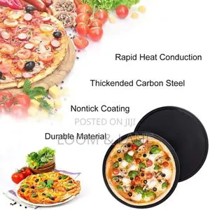Nonstick Pizza Steel Baking Round Oven Tray