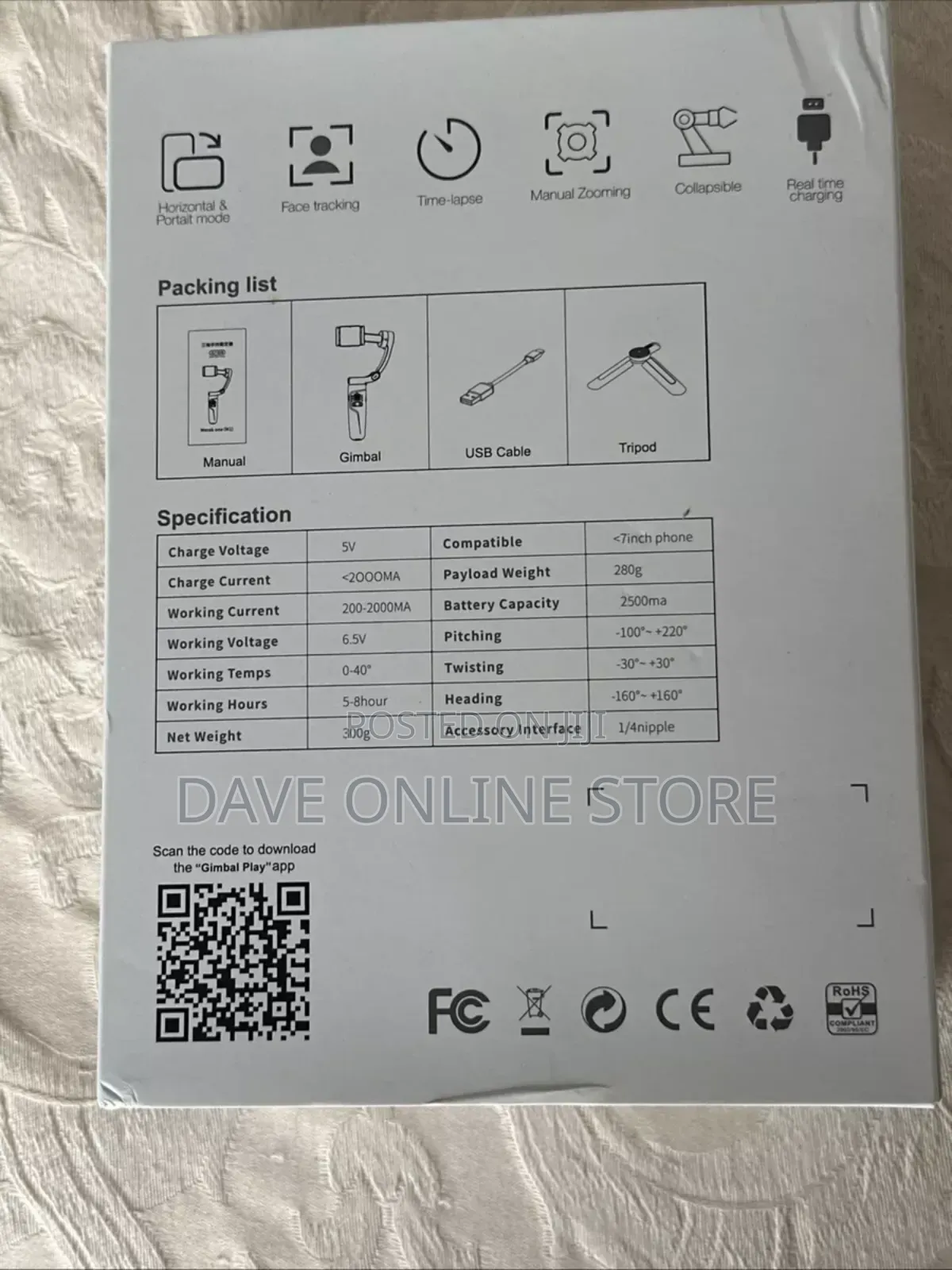 Merak One - M1 Handheld 3-Axis Smartphone Gimbal Stabilizer