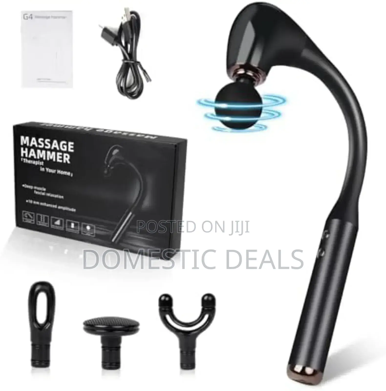 U Shaped Extended Handle Massage Gun