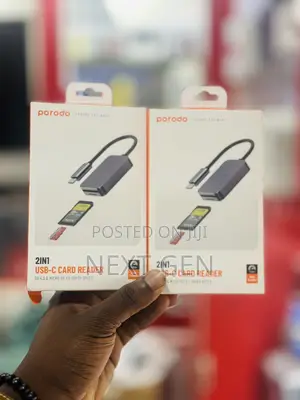 Porodo 2in1 Usb-C Card Reader Sd Microsd