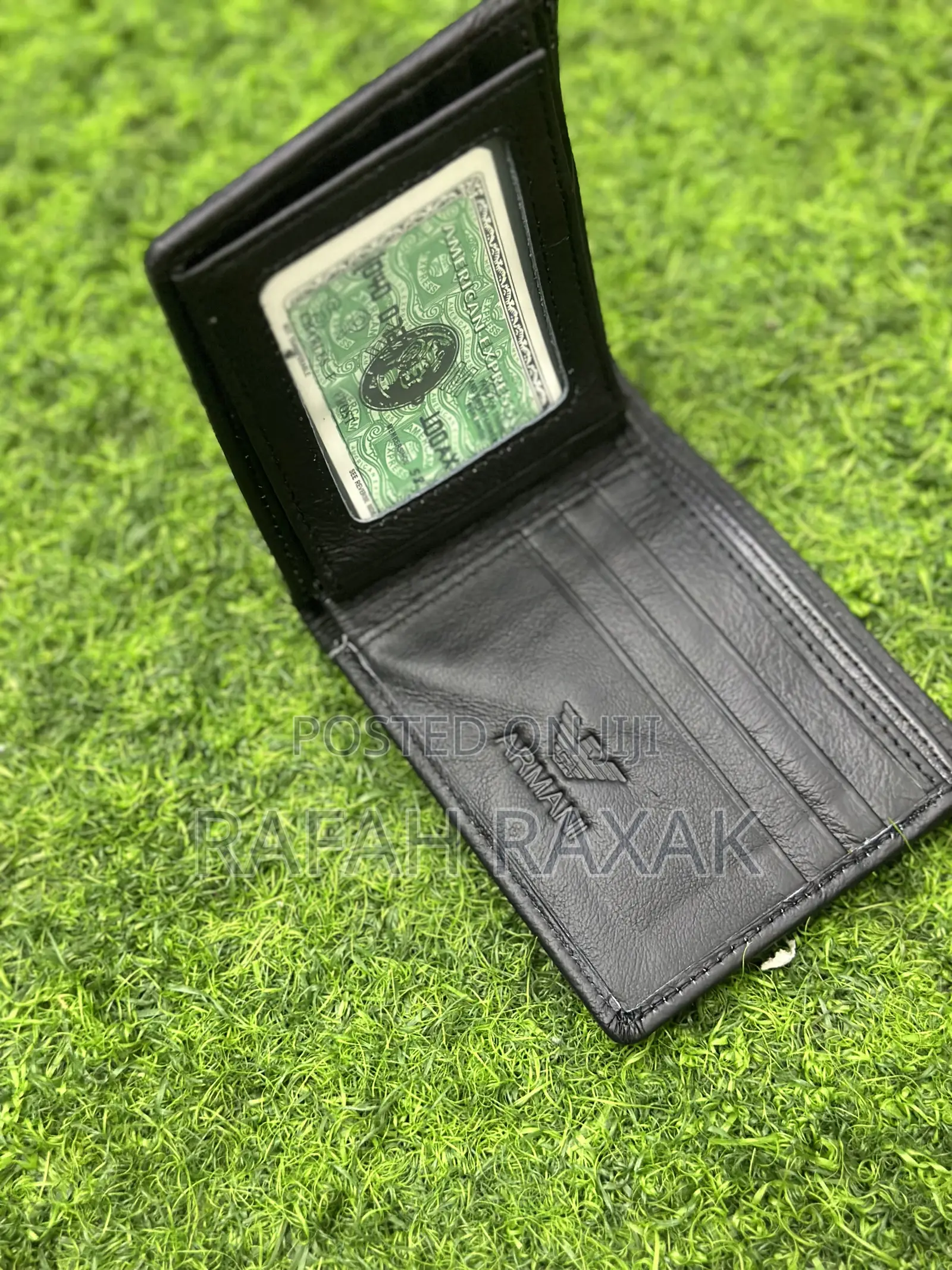 Original Black Giorgio Armani Leather Wallet
