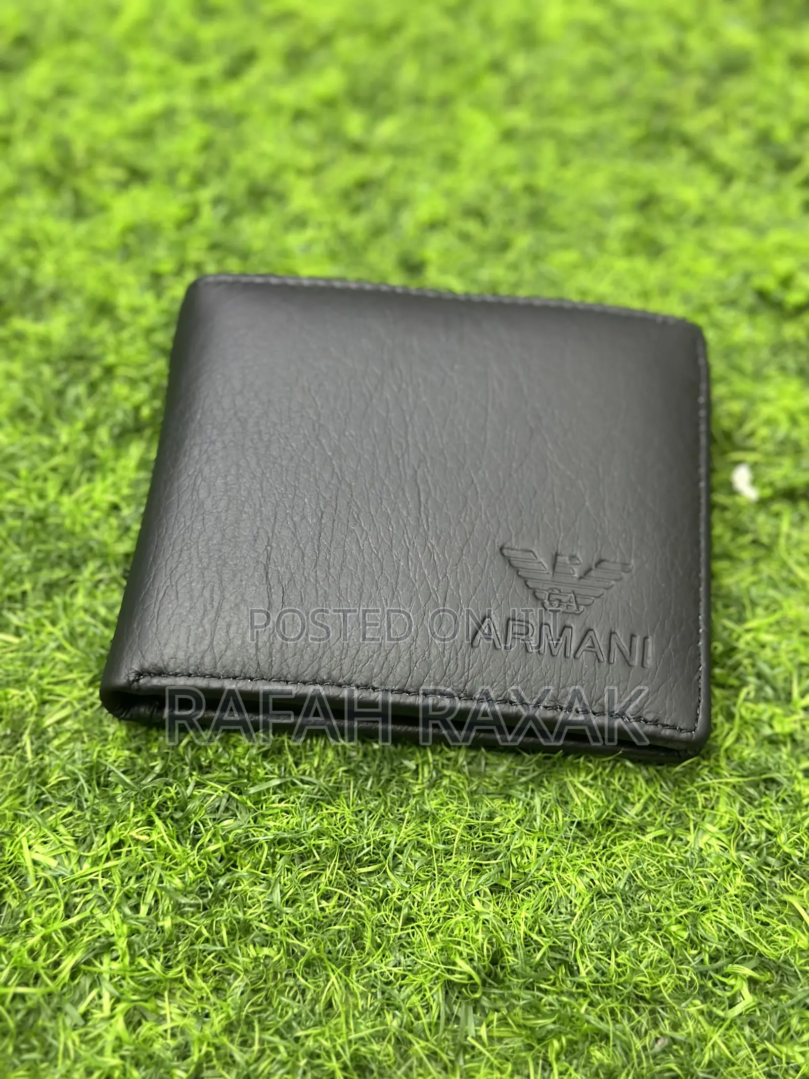 Original Black Giorgio Armani Leather Wallet