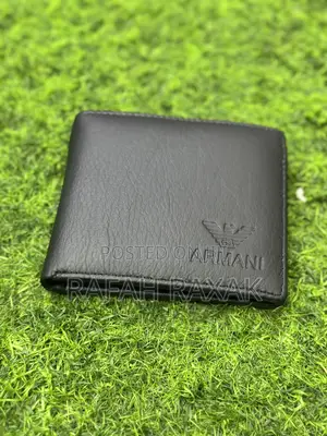 Original Black Giorgio Armani Leather Wallet