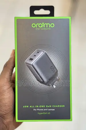 Oraimo Hypergan65w Wall Charger Kit With 100w Cc Cable