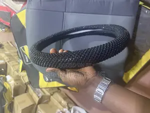 Black Marble Steering Wheel Cover