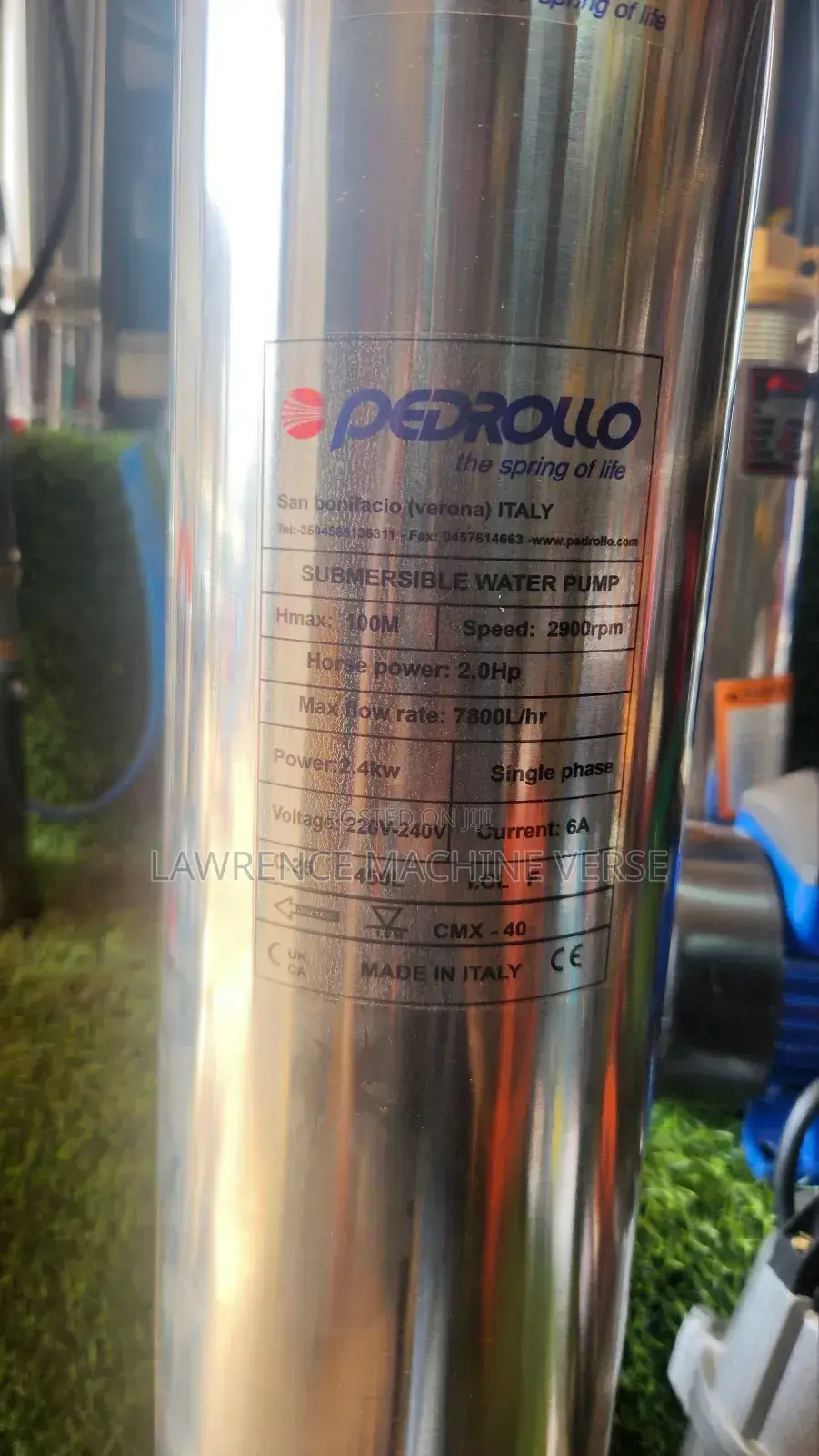 Pedroll Water Pump 100m 2hp