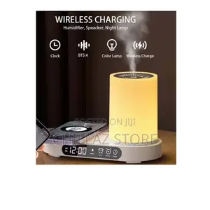 Wireless Charging Humidifier With Clock.