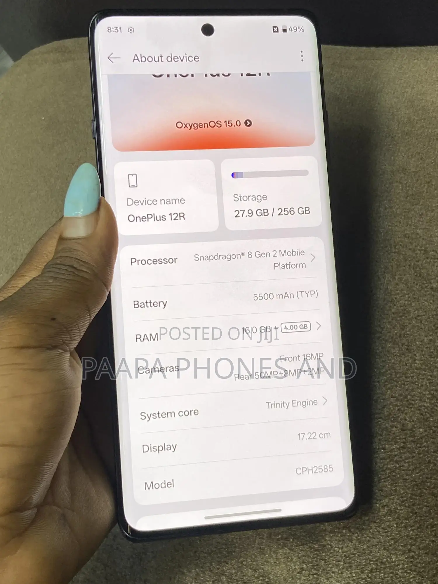 OnePlus 12R 256 GB Black
