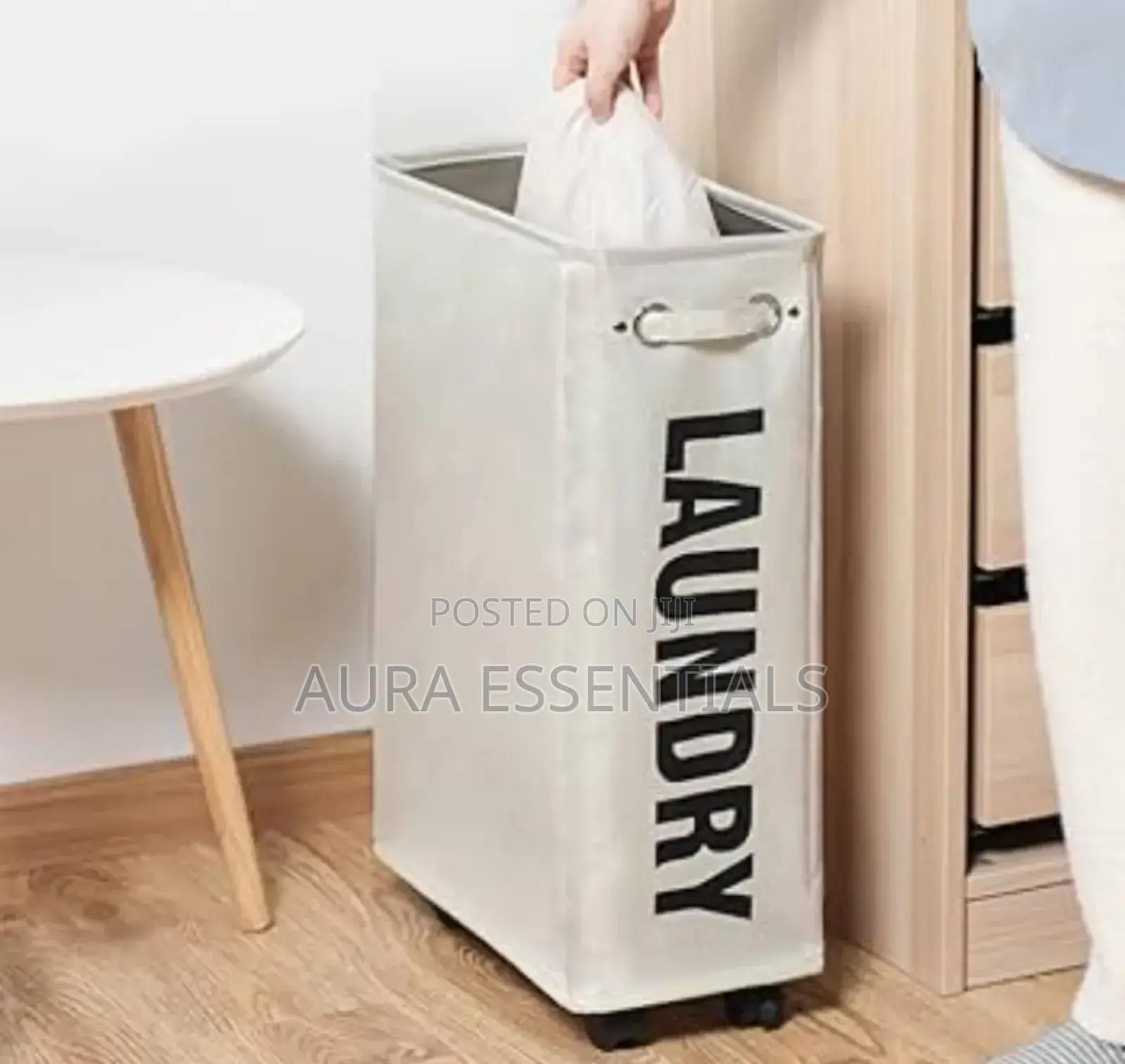 Rolling Slim Laundry Basket